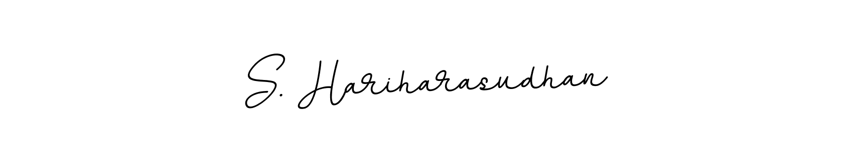 Create a beautiful signature design for name S. Hariharasudhan. With this signature (BallpointsItalic-DORy9) fonts, you can make a handwritten signature for free. S. Hariharasudhan signature style 11 images and pictures png