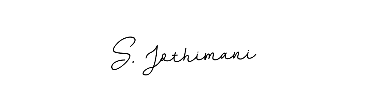 Make a beautiful signature design for name S. Jothimani. With this signature (BallpointsItalic-DORy9) style, you can create a handwritten signature for free. S. Jothimani signature style 11 images and pictures png