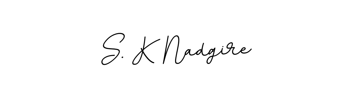 if you are searching for the best signature style for your name S. K Nadgire. so please give up your signature search. here we have designed multiple signature styles  using BallpointsItalic-DORy9. S. K Nadgire signature style 11 images and pictures png