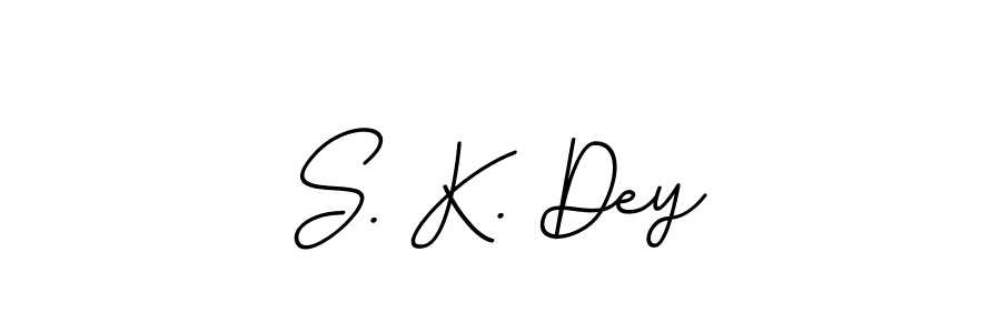 How to make S. K. Dey name signature. Use BallpointsItalic-DORy9 style for creating short signs online. This is the latest handwritten sign. S. K. Dey signature style 11 images and pictures png