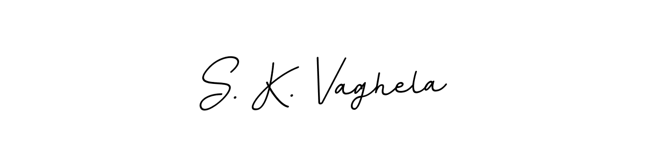 S. K. Vaghela stylish signature style. Best Handwritten Sign (BallpointsItalic-DORy9) for my name. Handwritten Signature Collection Ideas for my name S. K. Vaghela. S. K. Vaghela signature style 11 images and pictures png
