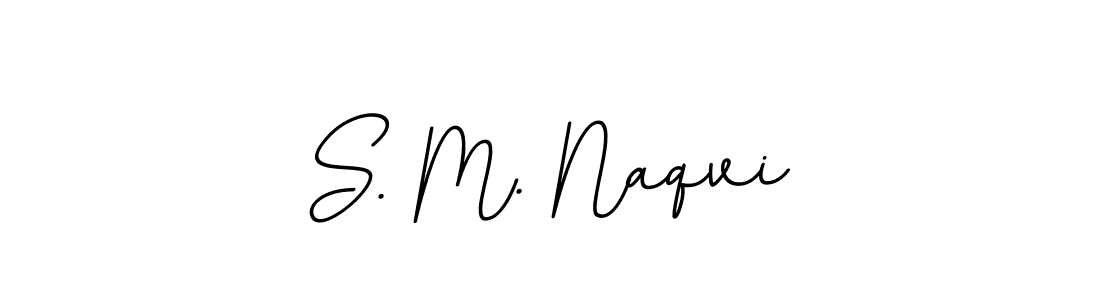 Use a signature maker to create a handwritten signature online. With this signature software, you can design (BallpointsItalic-DORy9) your own signature for name S. M. Naqvi. S. M. Naqvi signature style 11 images and pictures png