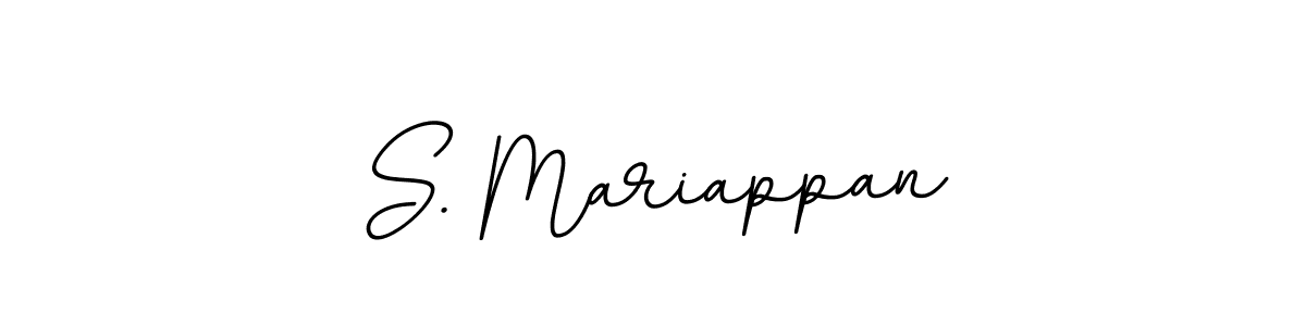 Design your own signature with our free online signature maker. With this signature software, you can create a handwritten (BallpointsItalic-DORy9) signature for name S. Mariappan. S. Mariappan signature style 11 images and pictures png