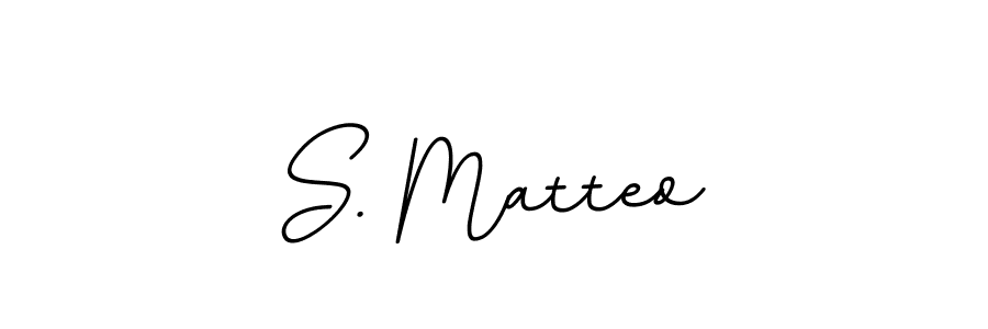 Use a signature maker to create a handwritten signature online. With this signature software, you can design (BallpointsItalic-DORy9) your own signature for name S. Matteo. S. Matteo signature style 11 images and pictures png