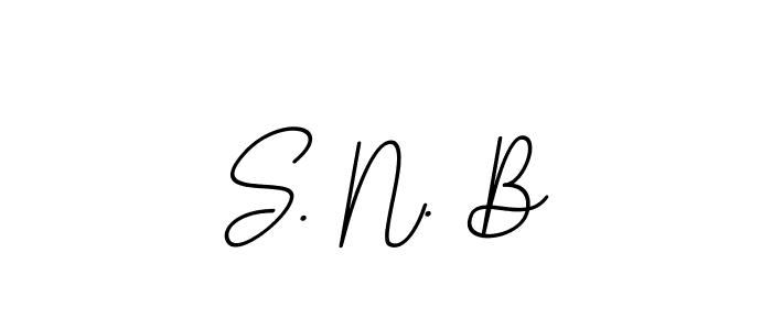 Make a beautiful signature design for name S. N. B. With this signature (BallpointsItalic-DORy9) style, you can create a handwritten signature for free. S. N. B signature style 11 images and pictures png