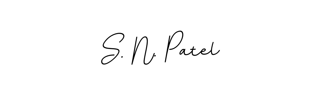 Make a beautiful signature design for name S. N. Patel. With this signature (BallpointsItalic-DORy9) style, you can create a handwritten signature for free. S. N. Patel signature style 11 images and pictures png