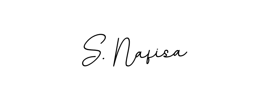 Create a beautiful signature design for name S. Nafisa. With this signature (BallpointsItalic-DORy9) fonts, you can make a handwritten signature for free. S. Nafisa signature style 11 images and pictures png