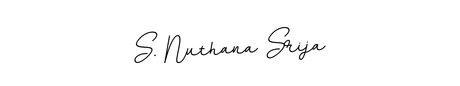 if you are searching for the best signature style for your name S. Nuthana Srija. so please give up your signature search. here we have designed multiple signature styles  using BallpointsItalic-DORy9. S. Nuthana Srija signature style 11 images and pictures png