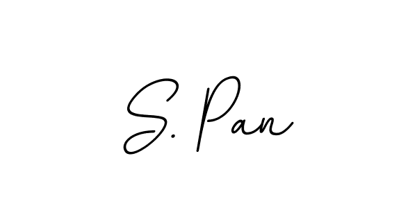 Make a beautiful signature design for name S. Pan. With this signature (BallpointsItalic-DORy9) style, you can create a handwritten signature for free. S. Pan signature style 11 images and pictures png