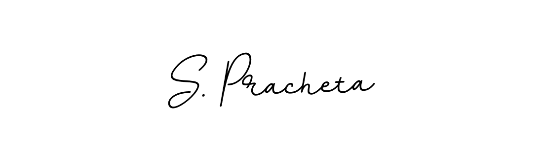 Use a signature maker to create a handwritten signature online. With this signature software, you can design (BallpointsItalic-DORy9) your own signature for name S. Pracheta. S. Pracheta signature style 11 images and pictures png