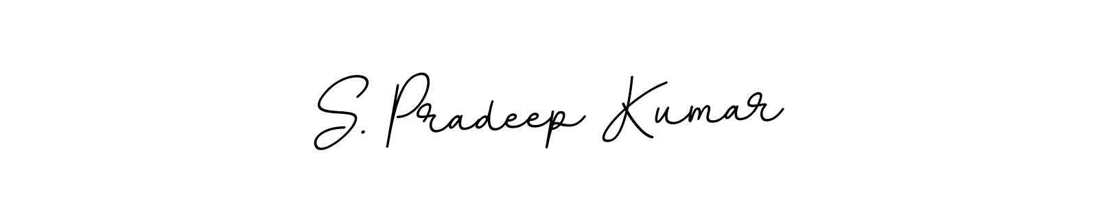 The best way (BallpointsItalic-DORy9) to make a short signature is to pick only two or three words in your name. The name S. Pradeep Kumar include a total of six letters. For converting this name. S. Pradeep Kumar signature style 11 images and pictures png