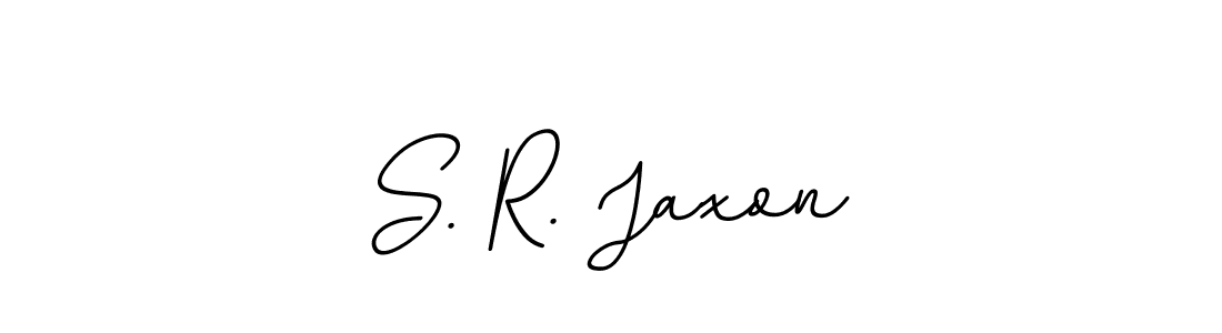 The best way (BallpointsItalic-DORy9) to make a short signature is to pick only two or three words in your name. The name S. R. Jaxon include a total of six letters. For converting this name. S. R. Jaxon signature style 11 images and pictures png