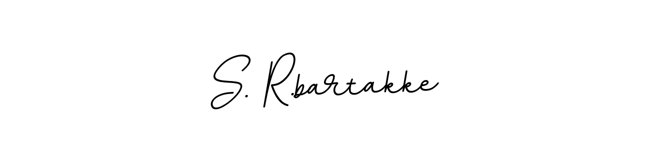 Make a beautiful signature design for name S. R.bartakke. With this signature (BallpointsItalic-DORy9) style, you can create a handwritten signature for free. S. R.bartakke signature style 11 images and pictures png