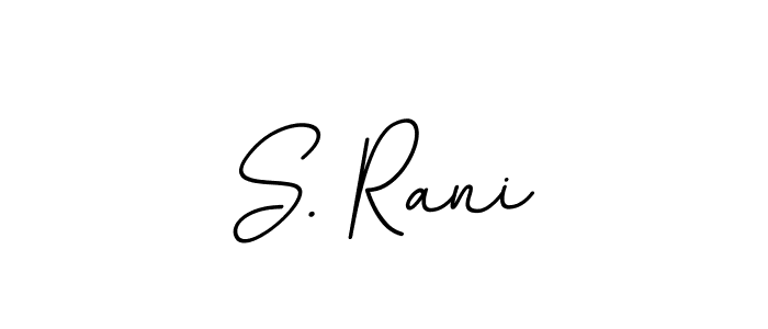 This is the best signature style for the S. Rani name. Also you like these signature font (BallpointsItalic-DORy9). Mix name signature. S. Rani signature style 11 images and pictures png