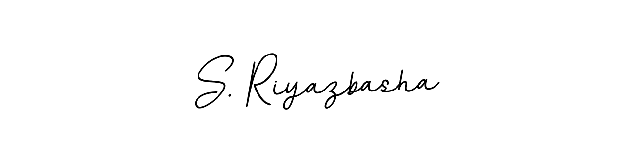 if you are searching for the best signature style for your name S. Riyazbasha. so please give up your signature search. here we have designed multiple signature styles  using BallpointsItalic-DORy9. S. Riyazbasha signature style 11 images and pictures png