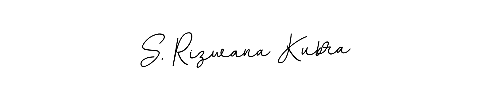 This is the best signature style for the S. Rizwana Kubra name. Also you like these signature font (BallpointsItalic-DORy9). Mix name signature. S. Rizwana Kubra signature style 11 images and pictures png