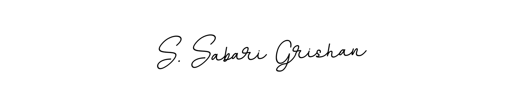 It looks lik you need a new signature style for name S. Sabari Grishan. Design unique handwritten (BallpointsItalic-DORy9) signature with our free signature maker in just a few clicks. S. Sabari Grishan signature style 11 images and pictures png