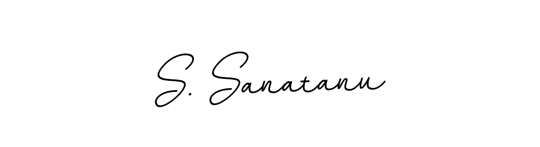 You should practise on your own different ways (BallpointsItalic-DORy9) to write your name (S. Sanatanu) in signature. don't let someone else do it for you. S. Sanatanu signature style 11 images and pictures png