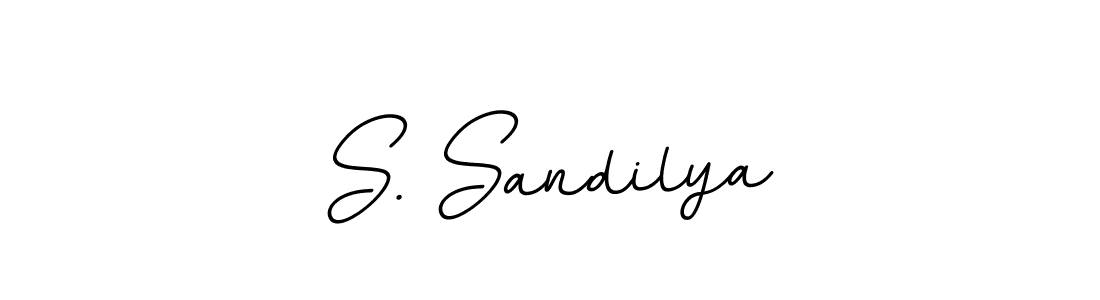 How to make S. Sandilya name signature. Use BallpointsItalic-DORy9 style for creating short signs online. This is the latest handwritten sign. S. Sandilya signature style 11 images and pictures png