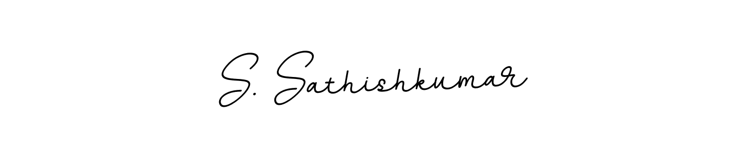Make a beautiful signature design for name S. Sathishkumar. With this signature (BallpointsItalic-DORy9) style, you can create a handwritten signature for free. S. Sathishkumar signature style 11 images and pictures png