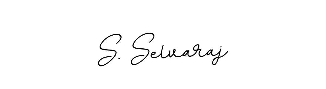The best way (BallpointsItalic-DORy9) to make a short signature is to pick only two or three words in your name. The name S. Selvaraj include a total of six letters. For converting this name. S. Selvaraj signature style 11 images and pictures png