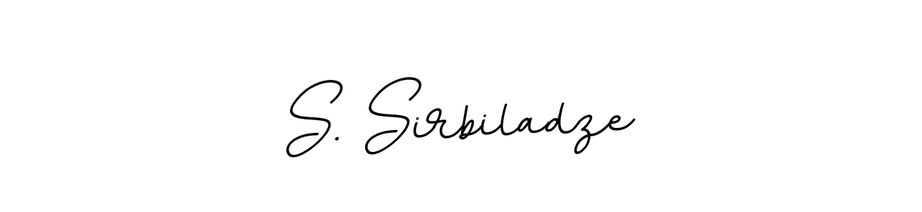 Create a beautiful signature design for name S. Sirbiladze. With this signature (BallpointsItalic-DORy9) fonts, you can make a handwritten signature for free. S. Sirbiladze signature style 11 images and pictures png