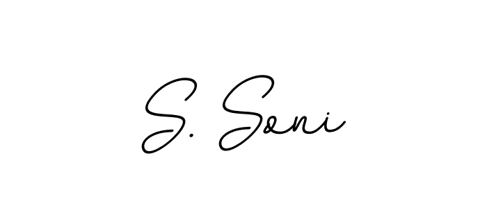 This is the best signature style for the S. Soni name. Also you like these signature font (BallpointsItalic-DORy9). Mix name signature. S. Soni signature style 11 images and pictures png