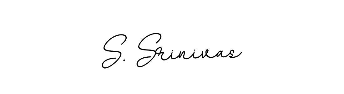 You should practise on your own different ways (BallpointsItalic-DORy9) to write your name (S. Srinivas) in signature. don't let someone else do it for you. S. Srinivas signature style 11 images and pictures png