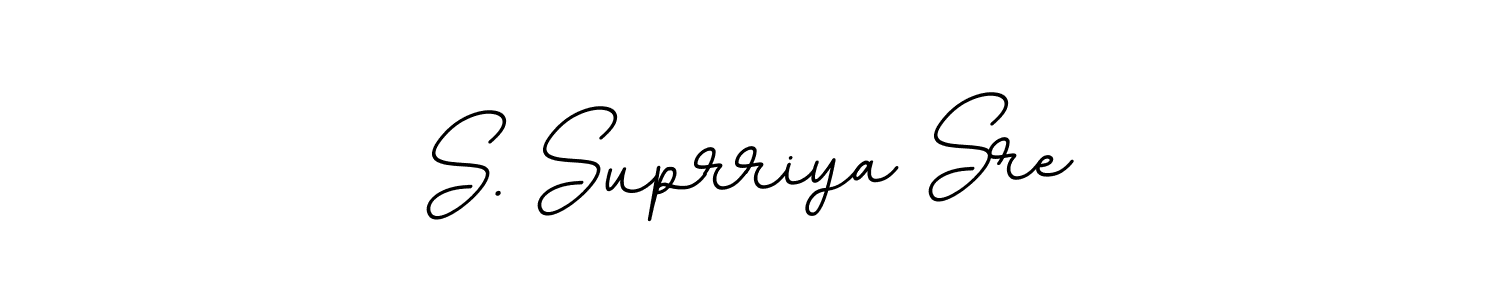 Design your own signature with our free online signature maker. With this signature software, you can create a handwritten (BallpointsItalic-DORy9) signature for name S. Suprriya Sre. S. Suprriya Sre signature style 11 images and pictures png