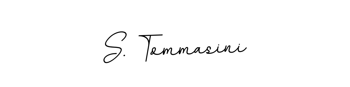 Use a signature maker to create a handwritten signature online. With this signature software, you can design (BallpointsItalic-DORy9) your own signature for name S. Tommasini. S. Tommasini signature style 11 images and pictures png