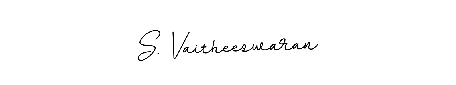 Use a signature maker to create a handwritten signature online. With this signature software, you can design (BallpointsItalic-DORy9) your own signature for name S. Vaitheeswaran. S. Vaitheeswaran signature style 11 images and pictures png