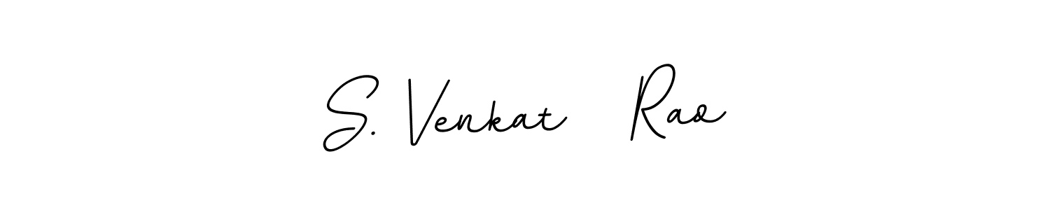 The best way (BallpointsItalic-DORy9) to make a short signature is to pick only two or three words in your name. The name S. Venkat   Rao include a total of six letters. For converting this name. S. Venkat   Rao signature style 11 images and pictures png