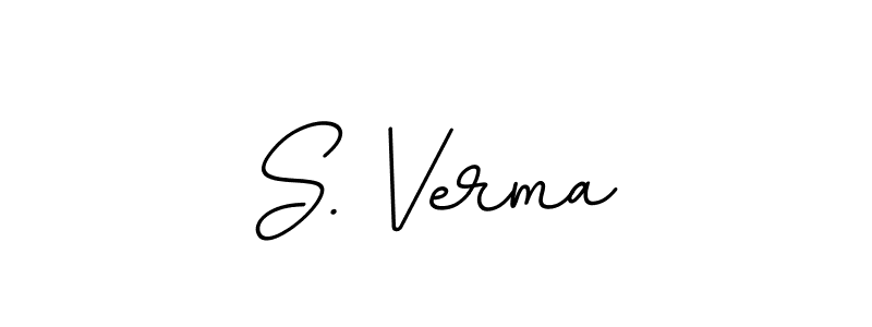 Use a signature maker to create a handwritten signature online. With this signature software, you can design (BallpointsItalic-DORy9) your own signature for name S. Verma. S. Verma signature style 11 images and pictures png