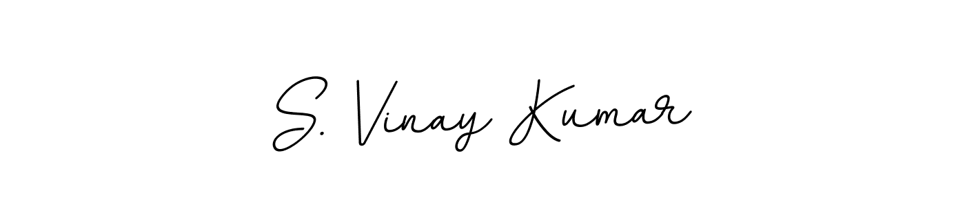 Design your own signature with our free online signature maker. With this signature software, you can create a handwritten (BallpointsItalic-DORy9) signature for name S. Vinay Kumar. S. Vinay Kumar signature style 11 images and pictures png