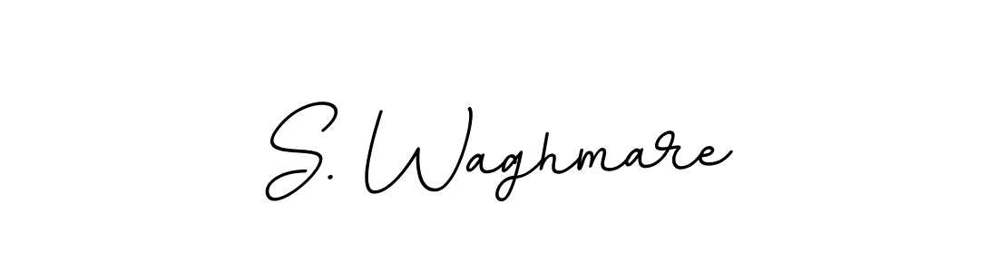 How to make S. Waghmare name signature. Use BallpointsItalic-DORy9 style for creating short signs online. This is the latest handwritten sign. S. Waghmare signature style 11 images and pictures png