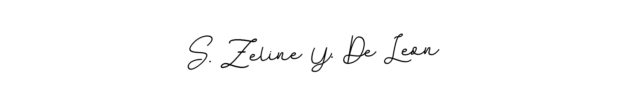 It looks lik you need a new signature style for name S. Zeline Y. De Leon. Design unique handwritten (BallpointsItalic-DORy9) signature with our free signature maker in just a few clicks. S. Zeline Y. De Leon signature style 11 images and pictures png