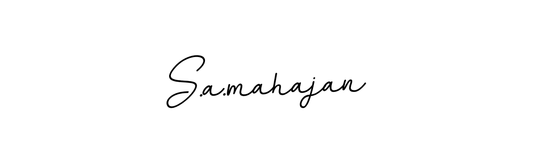 Make a beautiful signature design for name S.a.mahajan. With this signature (BallpointsItalic-DORy9) style, you can create a handwritten signature for free. S.a.mahajan signature style 11 images and pictures png