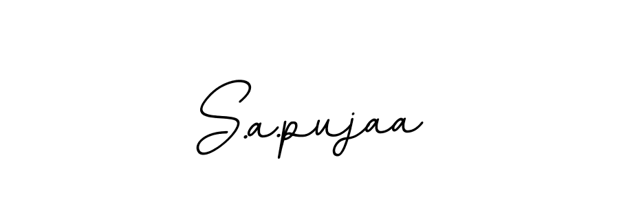 It looks lik you need a new signature style for name S.a.pujaa. Design unique handwritten (BallpointsItalic-DORy9) signature with our free signature maker in just a few clicks. S.a.pujaa signature style 11 images and pictures png