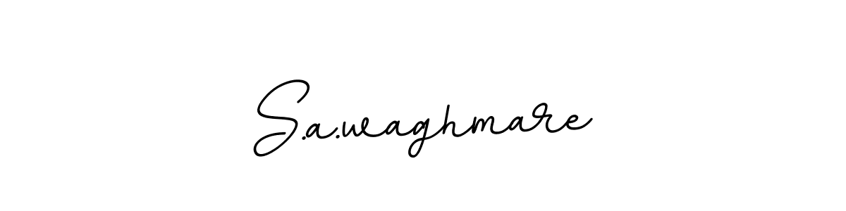 Use a signature maker to create a handwritten signature online. With this signature software, you can design (BallpointsItalic-DORy9) your own signature for name S.a.waghmare. S.a.waghmare signature style 11 images and pictures png