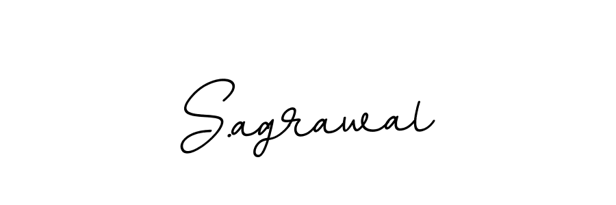 Make a beautiful signature design for name S.agrawal. With this signature (BallpointsItalic-DORy9) style, you can create a handwritten signature for free. S.agrawal signature style 11 images and pictures png