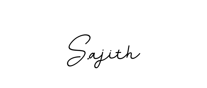 Make a beautiful signature design for name S.ajith. With this signature (BallpointsItalic-DORy9) style, you can create a handwritten signature for free. S.ajith signature style 11 images and pictures png