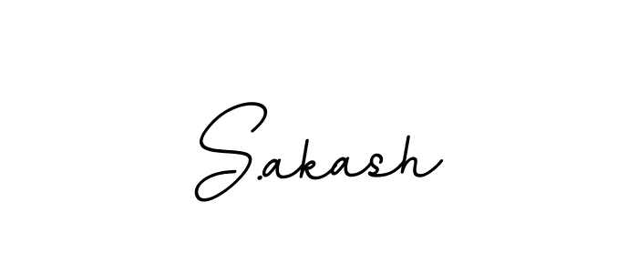 The best way (BallpointsItalic-DORy9) to make a short signature is to pick only two or three words in your name. The name S.akash include a total of six letters. For converting this name. S.akash signature style 11 images and pictures png