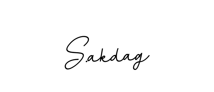 The best way (BallpointsItalic-DORy9) to make a short signature is to pick only two or three words in your name. The name S.akdag include a total of six letters. For converting this name. S.akdag signature style 11 images and pictures png