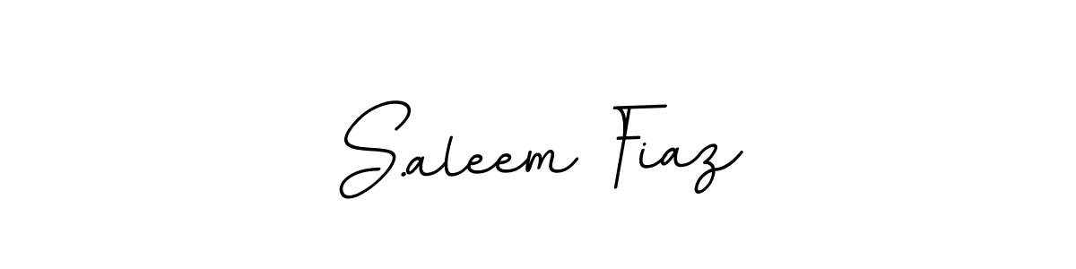 Create a beautiful signature design for name S.aleem Fiaz. With this signature (BallpointsItalic-DORy9) fonts, you can make a handwritten signature for free. S.aleem Fiaz signature style 11 images and pictures png