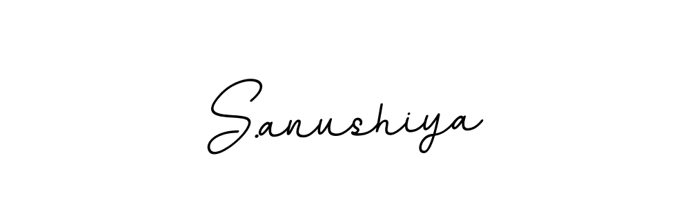 Design your own signature with our free online signature maker. With this signature software, you can create a handwritten (BallpointsItalic-DORy9) signature for name S.anushiya. S.anushiya signature style 11 images and pictures png