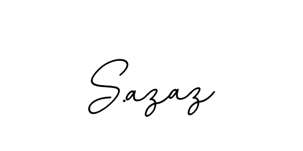 Use a signature maker to create a handwritten signature online. With this signature software, you can design (BallpointsItalic-DORy9) your own signature for name S.azaz. S.azaz signature style 11 images and pictures png