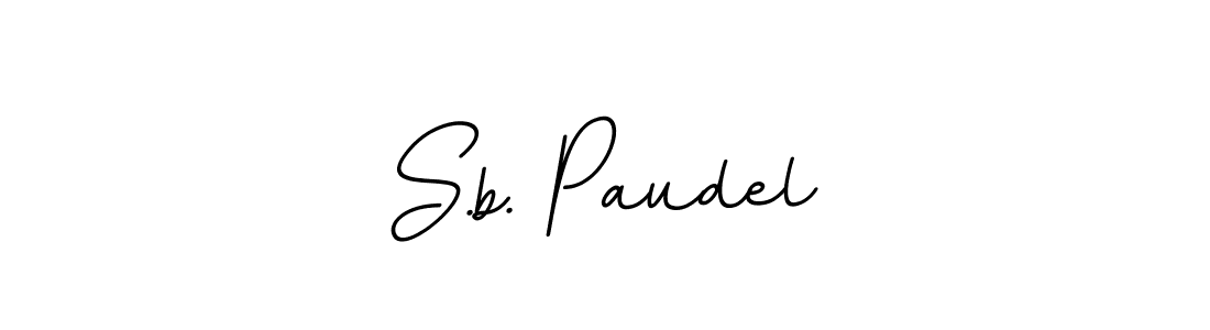 How to make S.b. Paudel signature? BallpointsItalic-DORy9 is a professional autograph style. Create handwritten signature for S.b. Paudel name. S.b. Paudel signature style 11 images and pictures png