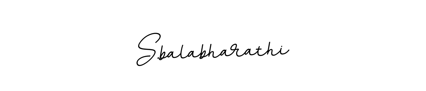 Create a beautiful signature design for name S.balabharathi. With this signature (BallpointsItalic-DORy9) fonts, you can make a handwritten signature for free. S.balabharathi signature style 11 images and pictures png