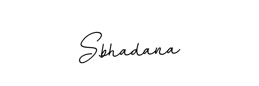 The best way (BallpointsItalic-DORy9) to make a short signature is to pick only two or three words in your name. The name S.bhadana include a total of six letters. For converting this name. S.bhadana signature style 11 images and pictures png