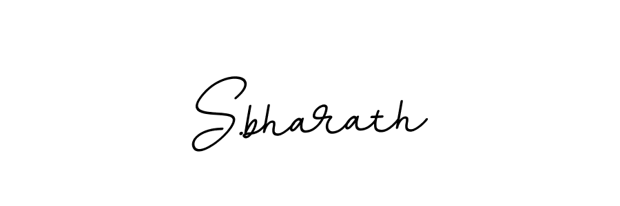 Make a beautiful signature design for name S.bharath. With this signature (BallpointsItalic-DORy9) style, you can create a handwritten signature for free. S.bharath signature style 11 images and pictures png